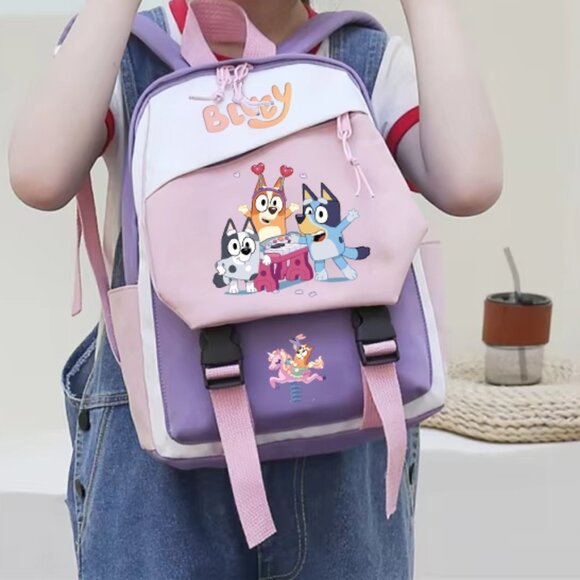 Bluey Bingo Mini Backpack - High-Quality Travel Kindergarten & Elementary &... - Picture 2 of 6